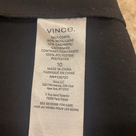 Vince Paneled Wool And Cashmere-Blend Midi Dress Size 10 - Picture 10 of 11